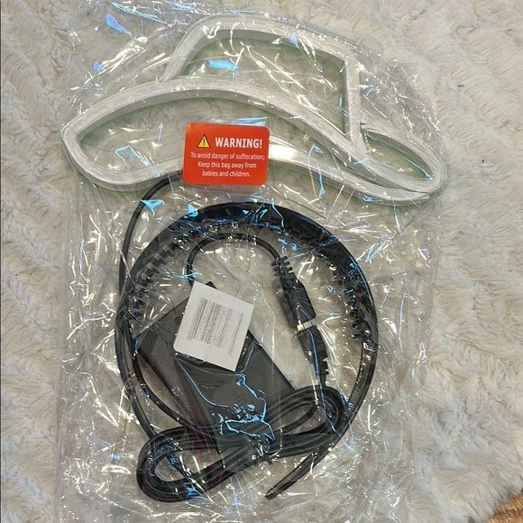 Brand New Neon Green LED Light Cowgirl hat headband one size adult main image 6